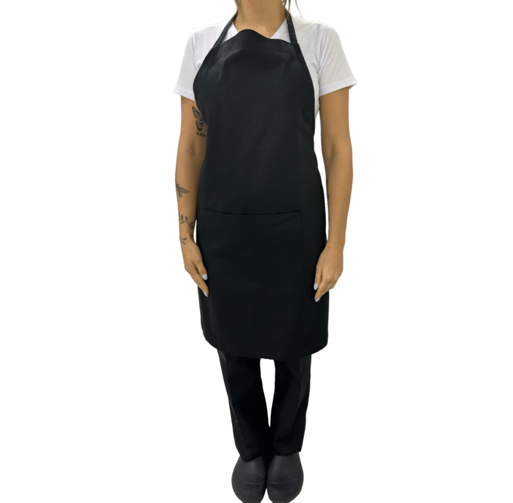 1039 Avental frontal preto