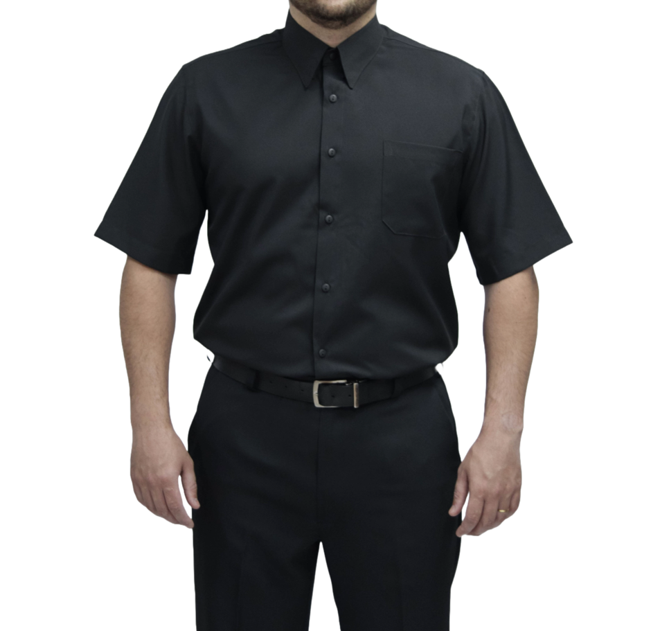 1056 camisa manga curta preto