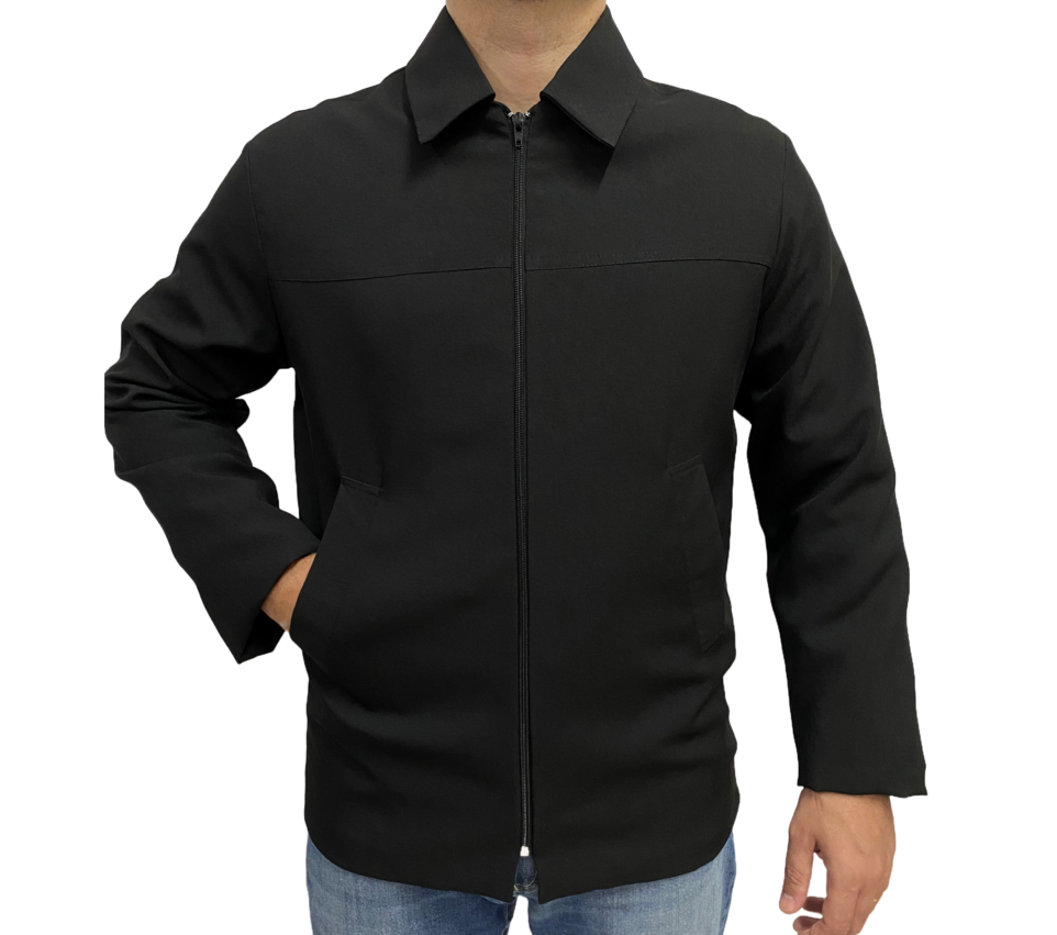 1083A Caban social masculino cor preto
