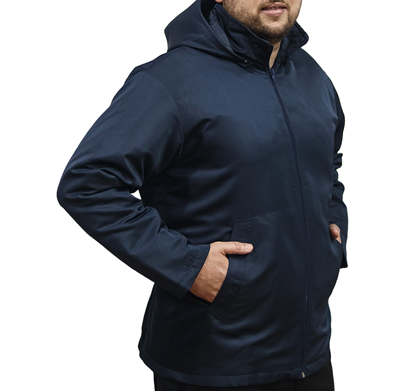 1102 Parka acolchoado repelente a agua azul marinho