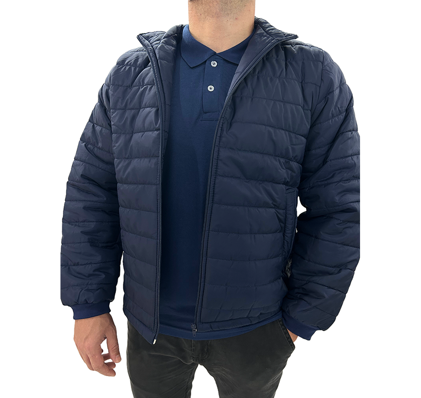 1131 Jaqueta puffer masculina acolchoado