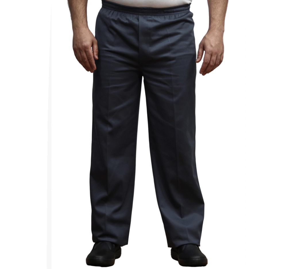911 Calça elastico cintura em algodão polycotton brim