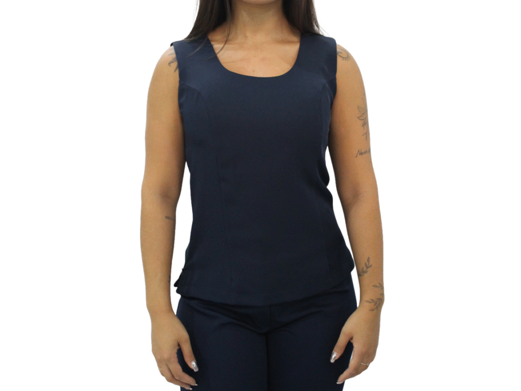 965A Blusa colete social feminino