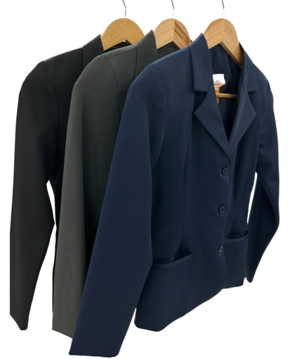 971 Blazer social Feminino Two way cores Azul marinho cinza estanho preto