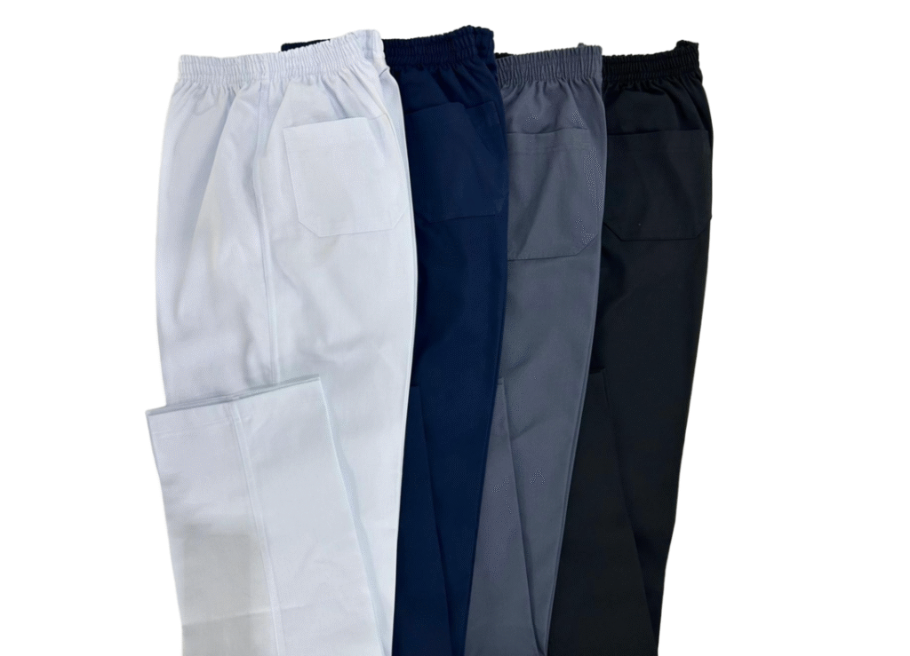 Ref.911 Calça elastico cintura em Polycotton brim