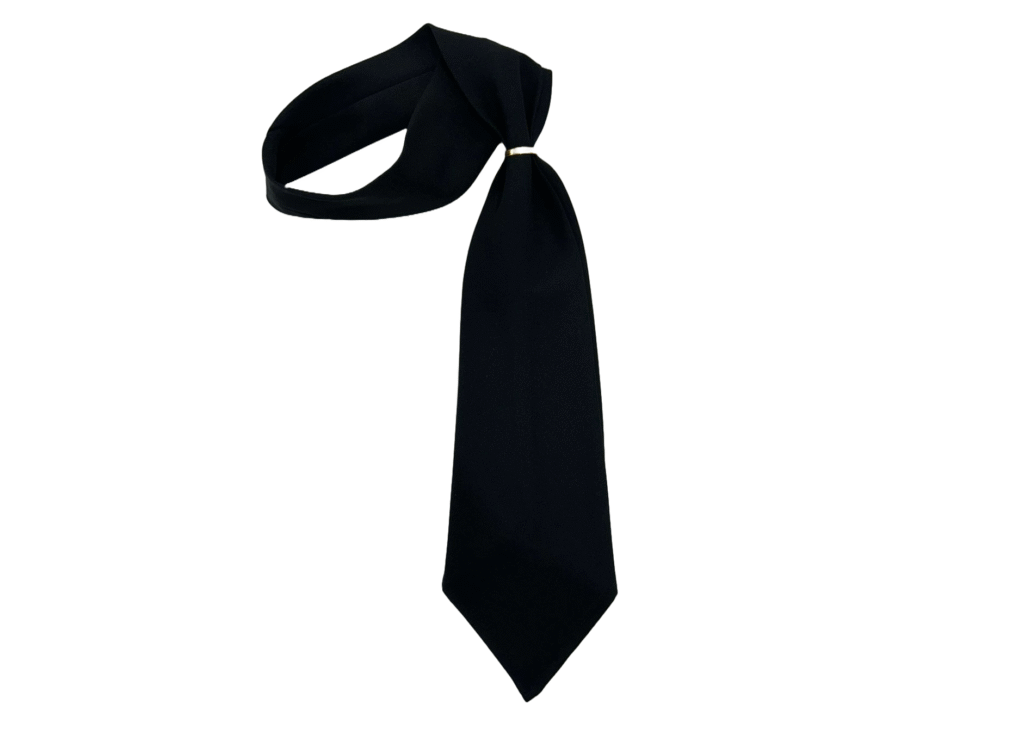 ref.028 Lenço gravata feminino cor preto